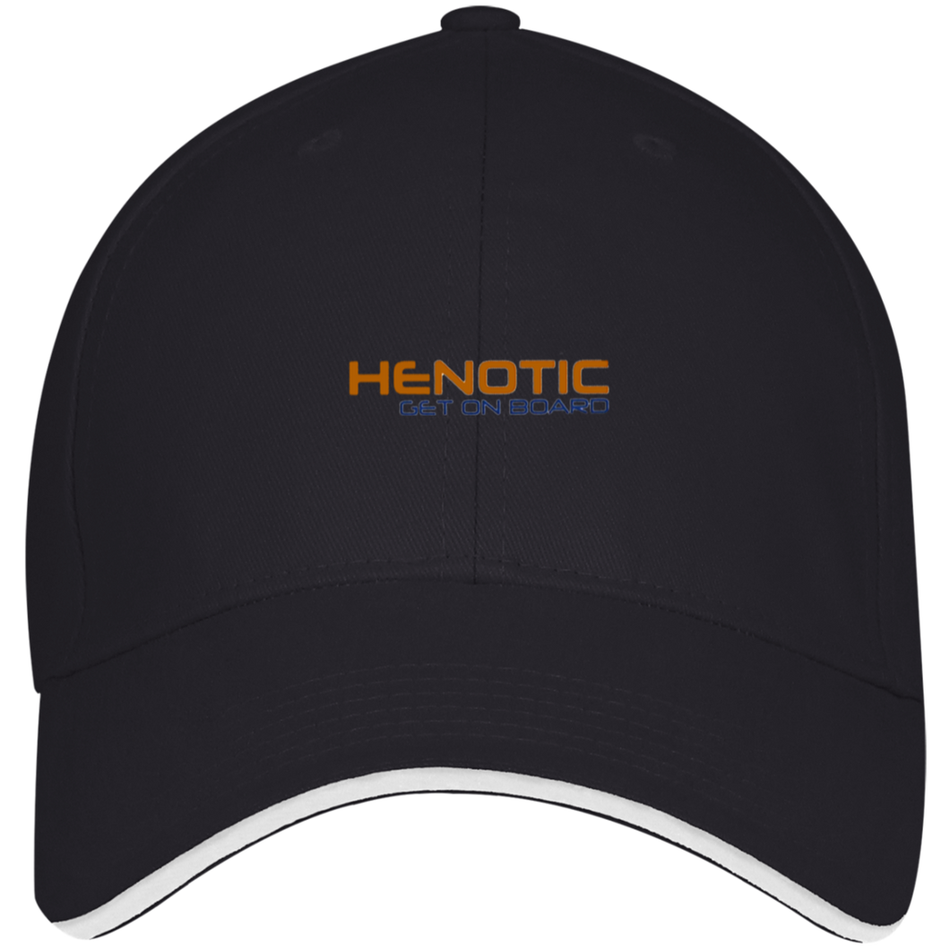 Henotic Structured Twill Cap With Sandwich Visor