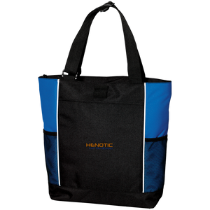 Henotic Colorblock Zipper Tote Bag