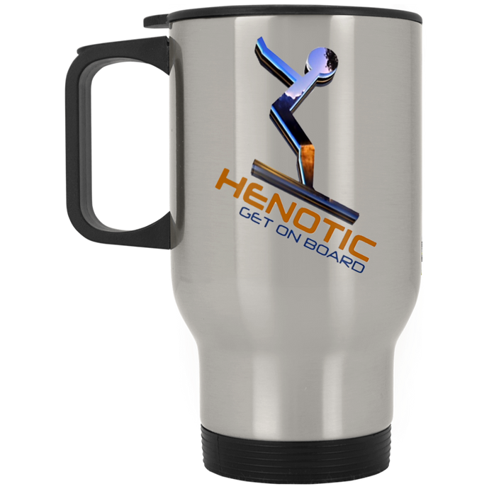 Henotic Silver Stainless Travel Mug