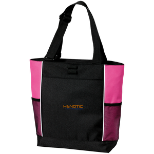 Henotic Colorblock Zipper Tote Bag